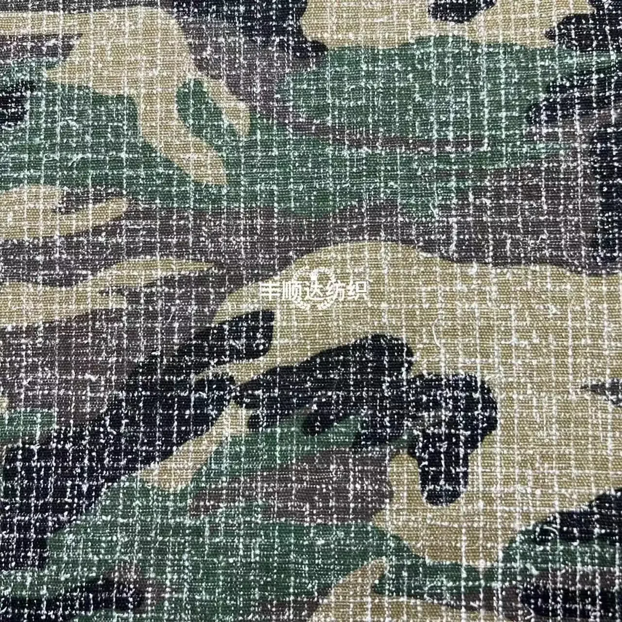 Pure Cotton Washed Camouflage Fabric Pants Clothes Outerwear Material Children's Accessories Baby Clothing from China