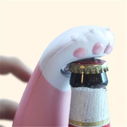 1 PCS 2024 The New Cute Cat Paw Bottle Beer Opener Creative Opener Tools Bar Drinking Accessories Home Kitchen Party Supplies