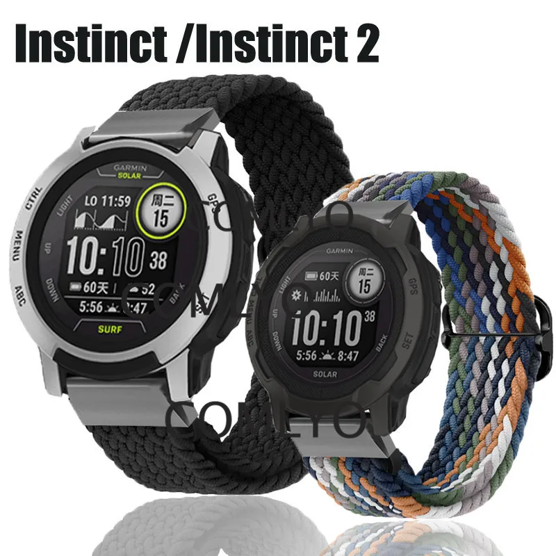 スマートウォッチ用のソフトナイロンストラップ,Garmin Instinct 2用のタクティカルスポーツストラップ,新しい2022
