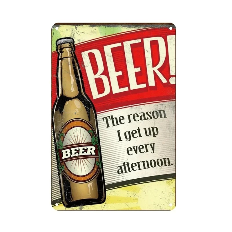 thumbnail image 1 of Carteles de hojalata de cerveza francesa vintage, decoración temática, carteles de pared de pub, club, bares irlandeses, placa de metal, vodka retro, hierro, 1 of 5