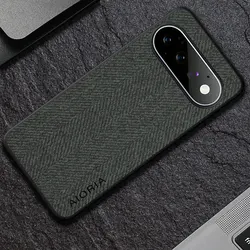 Luxury Textile Leather Skin Soft Case for Google Pixel 11 Pro XL (Gray)