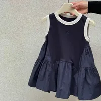 Robe Patchwork pour Fille, Tenue de Princesse Décontractée, Vêtement pour Enfant de 2 à 6 Ans 2