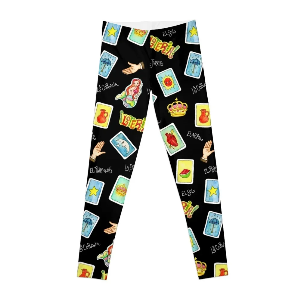 

Loteria cards and symbols Leggings Women's gym gym wear Sportswear woman gym Womens Leggings