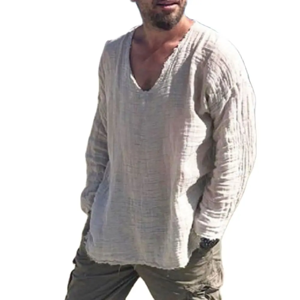 T-Shirt Oversize Donna Maniche Lunghe In Cotone Con Collo Pieghettato – Maglia Elegante E Casual
