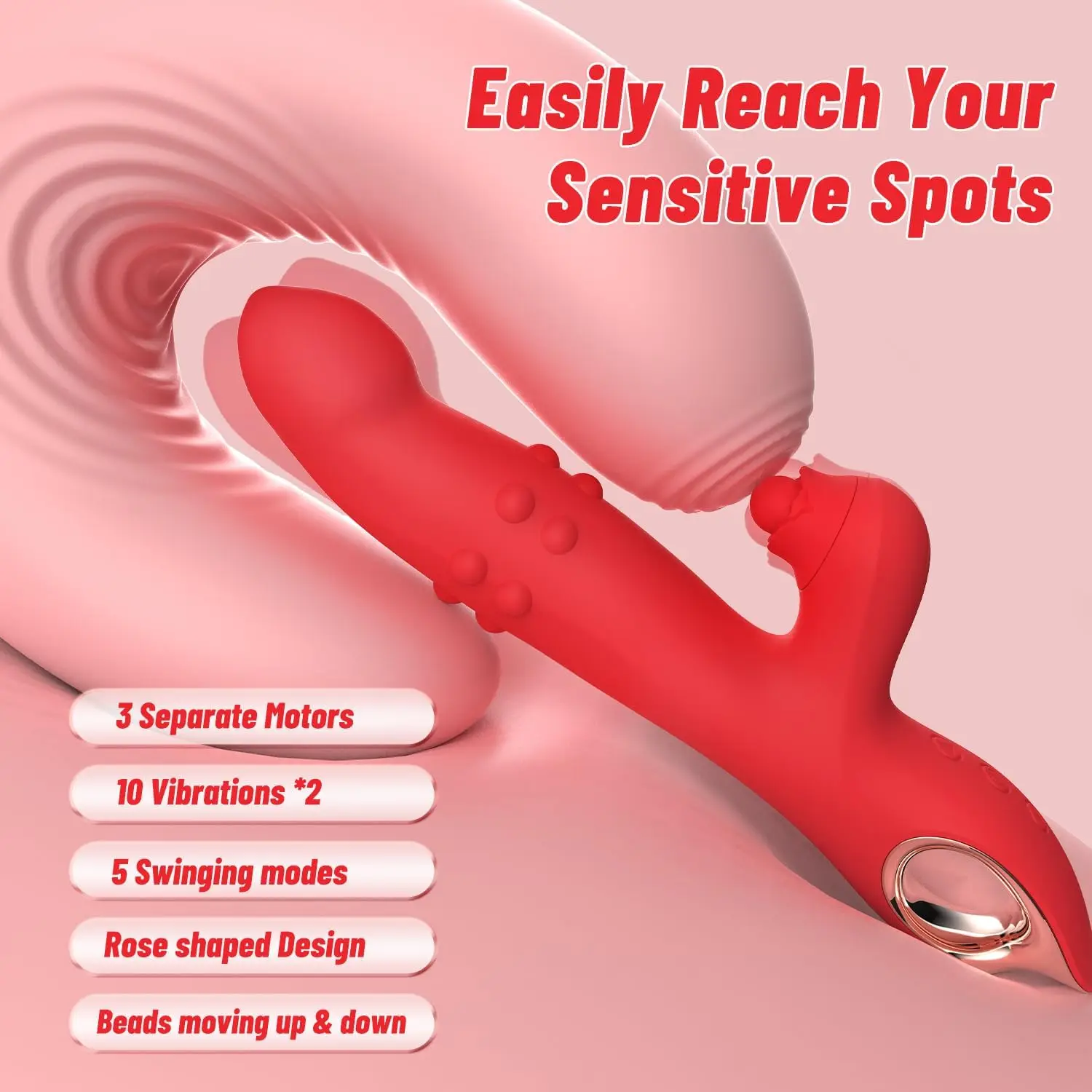 Vibrator Dildo Adult Sex Toys-G Spot Vibrator Rabbit Vibrators Female Sex Toys Adult Toys for Women & Couples Pleasure