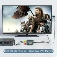 1080P AV RCA To HDMI Composite Adapter AV to HDMI Audio Video Converter with USB Cable For HD TV BOX VHS VCR DVD N64 Wii PS1/2/3 - Image 5