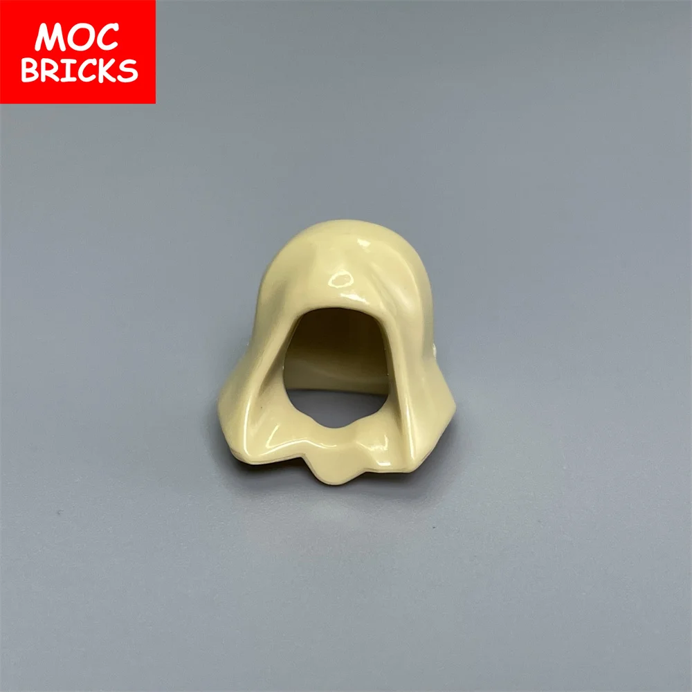 MOC Bricks Headgear Hood Helmet 10pcs Folded Down 4cm Figure Body wear accessory 30381 15428 building blocks toys kids gifts