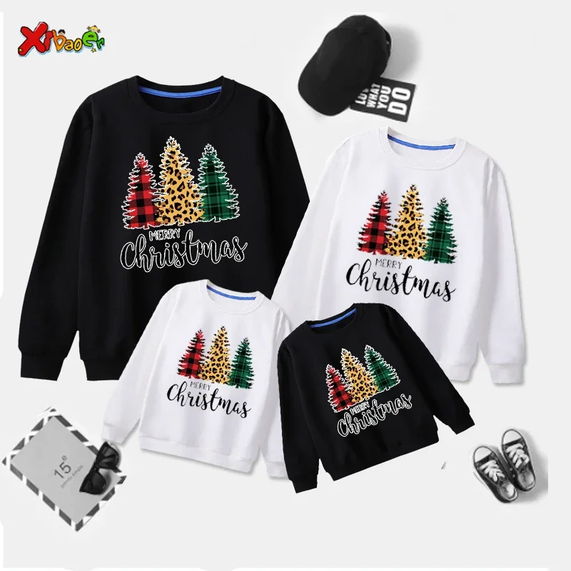 thumbnail image 5 of Sudadera con capucha navideña familiar, conjuntos de sudaderas, suéteres, árbol de Navidad, ropa de fiesta a juego para año nuevo, ropa para adultos y niños, ropa para niños e hijos, 5 of 5
