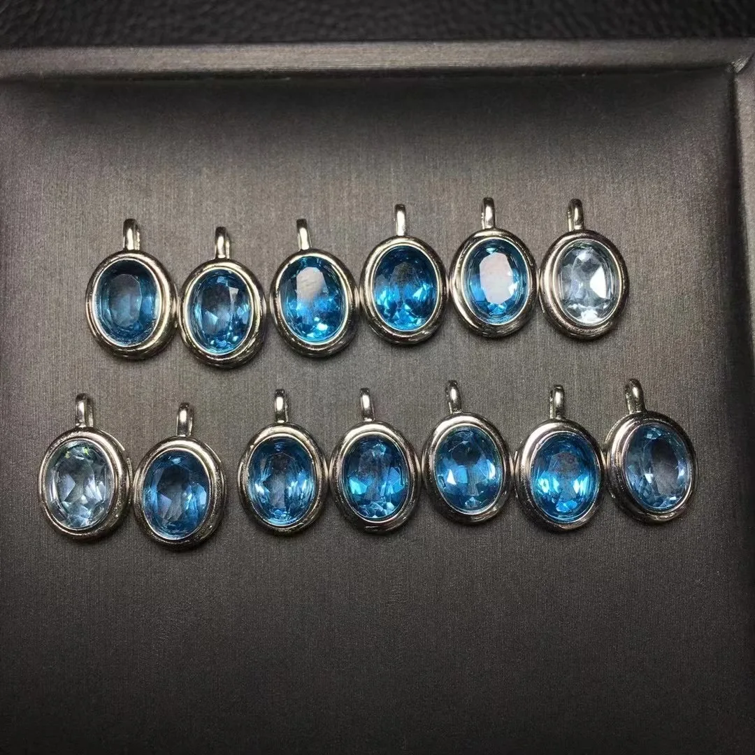 

Пряжка из серебра 925 пробы с натуральным топазом