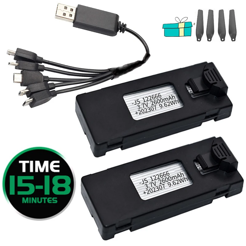 Аксессуары для радиоуправляемого дрона, батарея 3,7 в 2600 мАч для E88EVO e88S E99S K11 A13 S17 S1S S12 P8PRO A6 Mini Uav, батарея для дрона, специальная деталь для радиоуправляемого дрона