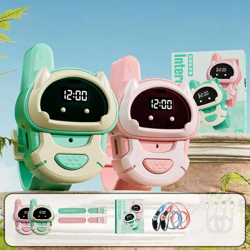 Walkie Talkie Watches For Kids Long Range Two-Way Interphone Outdoor Game Two-Way Radio Walky Talky Watch Children Long Range 5