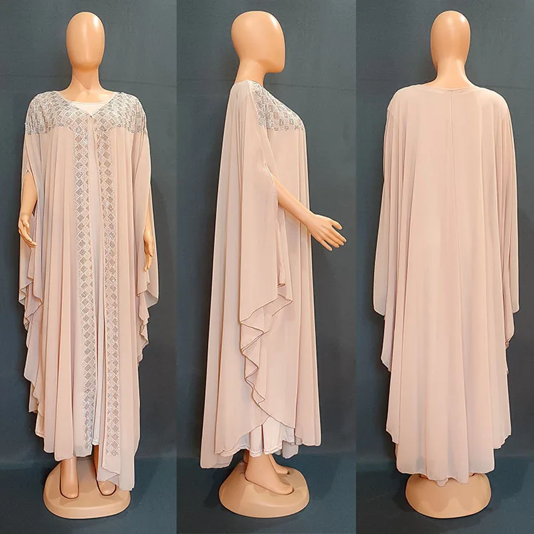 2022 New African Oversize African Loose Design Diamond Dress For Lady africa dress Africa Clothing
