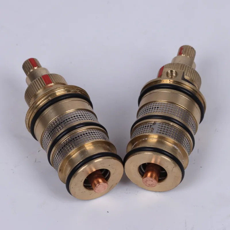 Brass Bath Shower Thermostatic Cartridge&Handle for Mixing Valve Mixer Shower Bar Mixer Tap Mixing Valve Cartridge WJ911