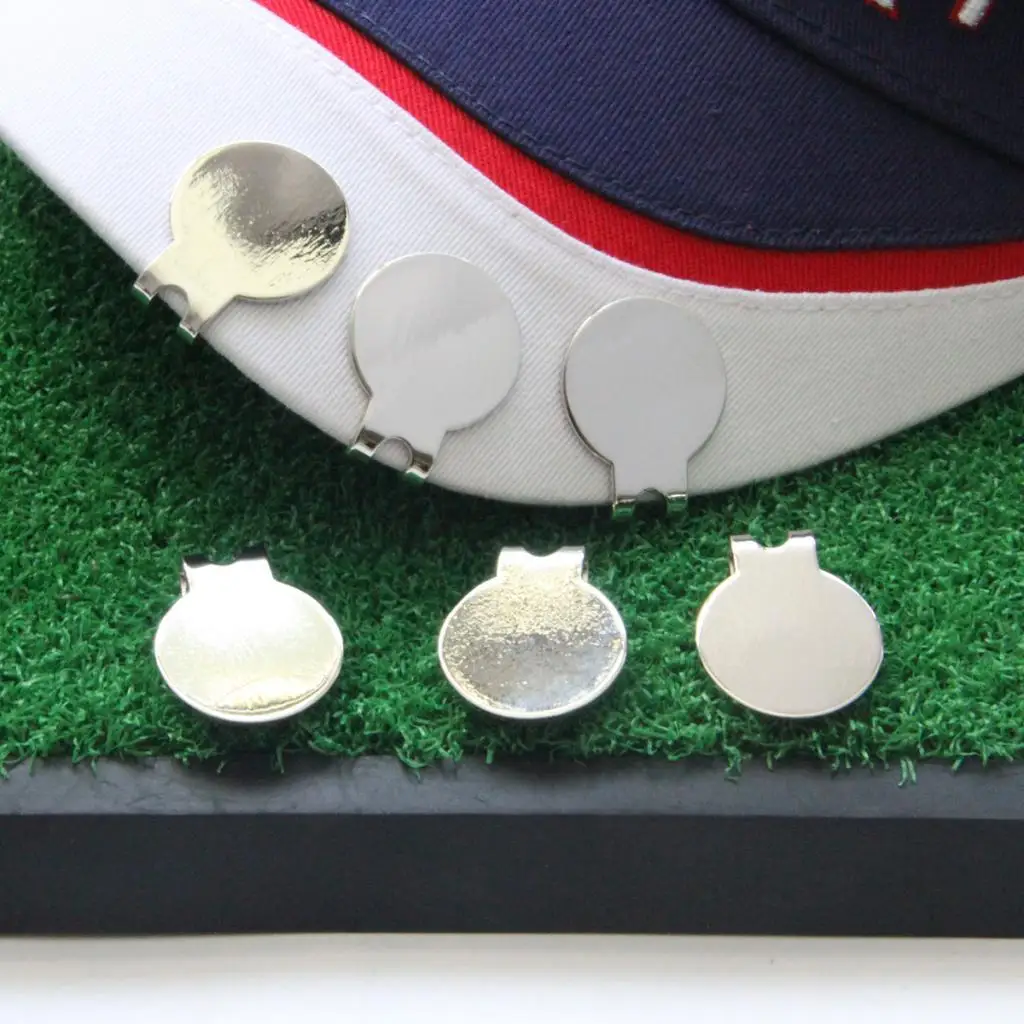 Pack of 6 Magnetic Hat Clips for Metal Golf Ball Marker Training Aid Magnet