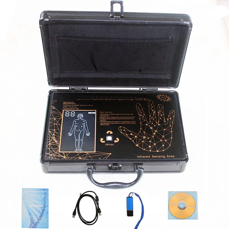 Body Scanner Analyzer Quantum Analyzer Machine Magnetic Resonance Health Detector Palm Touch Full Body Analysis Sub-Health Test health analyzer body health analyzer