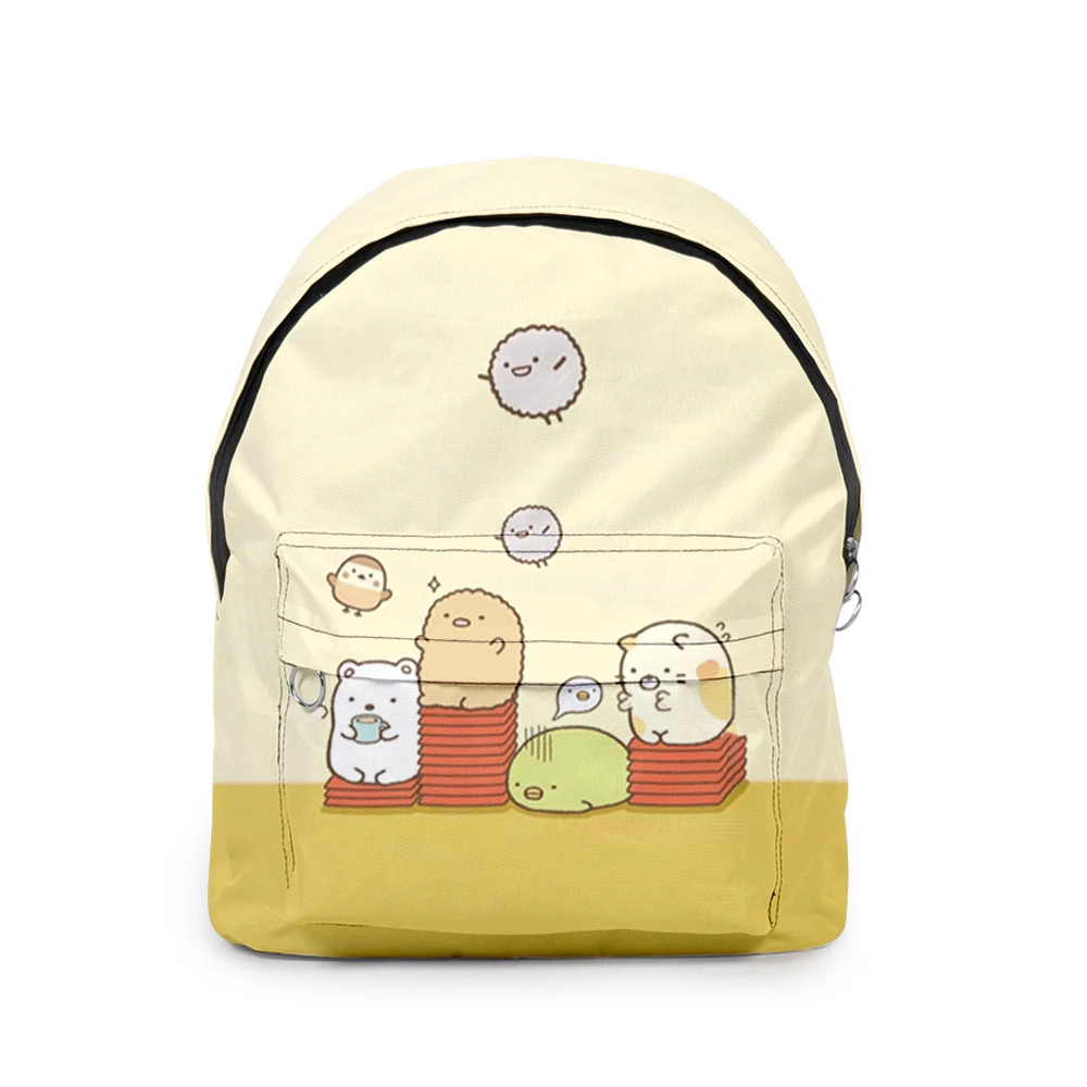 

Мультяшная Новинка, классные студенческие рюкзаки Sumikkogurashi для книг, рюкзаки для ноутбука с 3D принтом, водонепроницаемые дорожные рюкзаки из ткани Оксфорд для мальчиков и девочек