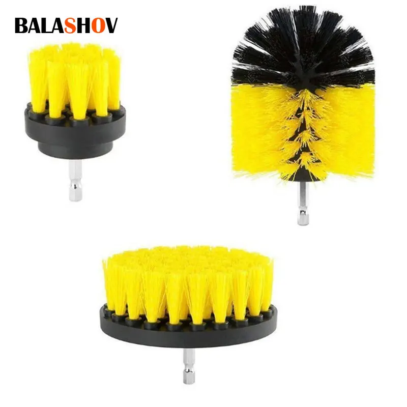 Electric Scrubber Brush Plastic Round Cleaning Brush For