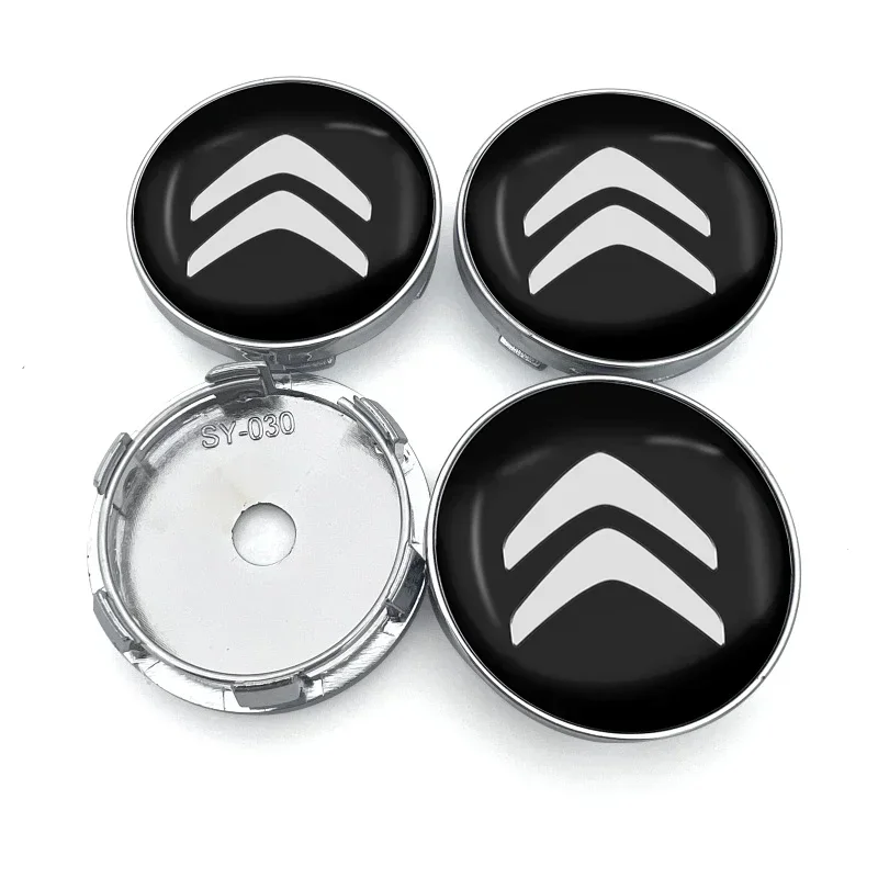 Car Wheel Center Hub Center Cap Rim Hub Dustproof Cover Emblemem 60mm 4pcs For Citroen C1 C3 C4 Grand Picasso C4L C5 C6 C8 VTS wheel center caps