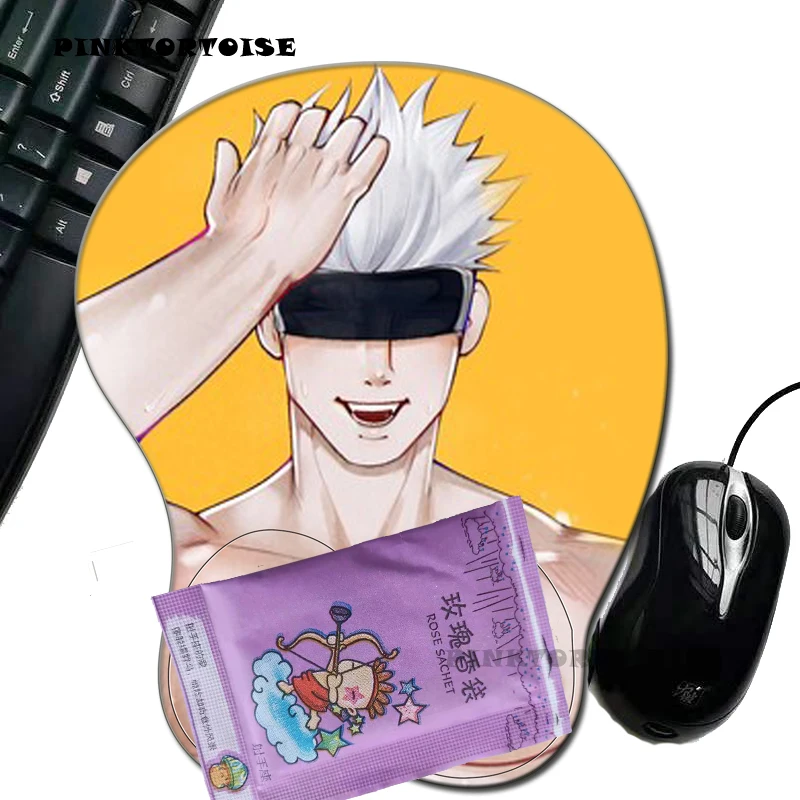 Pinktortoise Anime Mousepad Jujutsu Kaisen Mouse Pad Mat Silicon Gojo