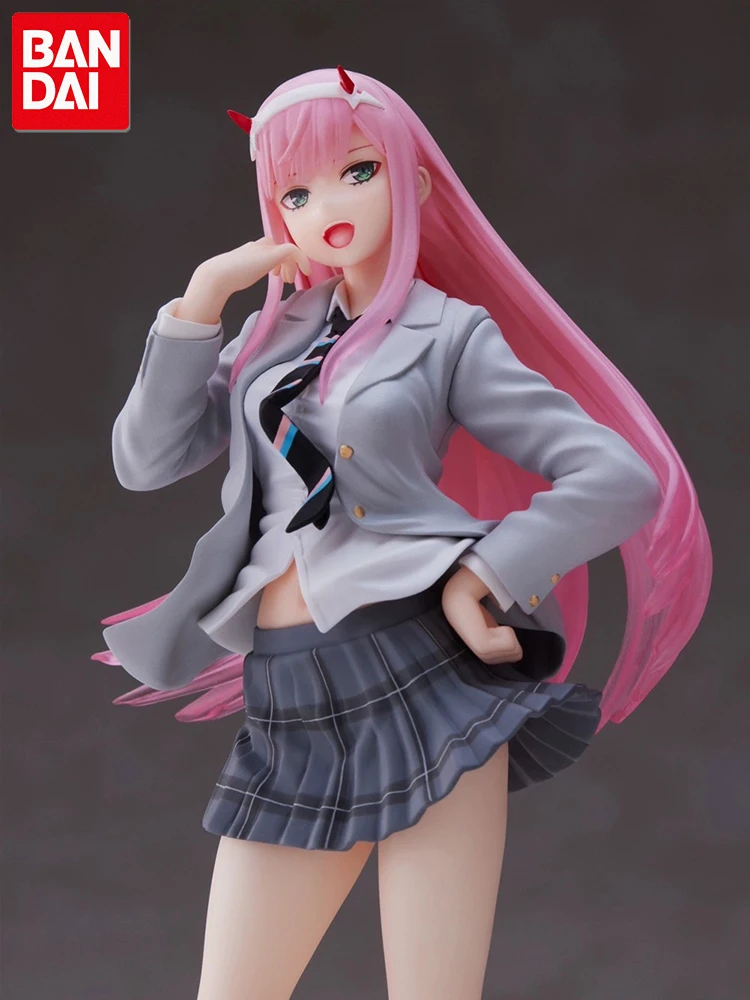 

18CM DARLING in the FRANXX Anime Figures 02 ZERO TWO School Uniform Dress Up JK Skirt Model Toys Pvc Statue Birthday Gifts