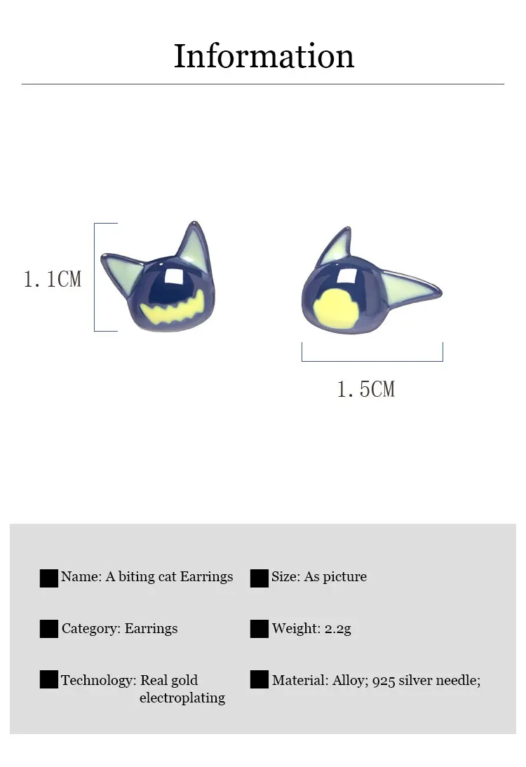 Mystic Cat Stud Earrings S503eac379edf47eca9bfc347052ef1131
