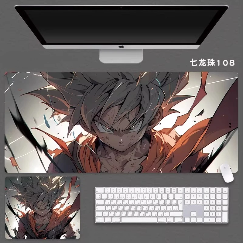 고화질 드래곤 볼 가죽 마우스 패드 사무실 책상 매트 식탁보 Sustainzed Boys Anime 2D Esport 게임 컴퓨터 키보드