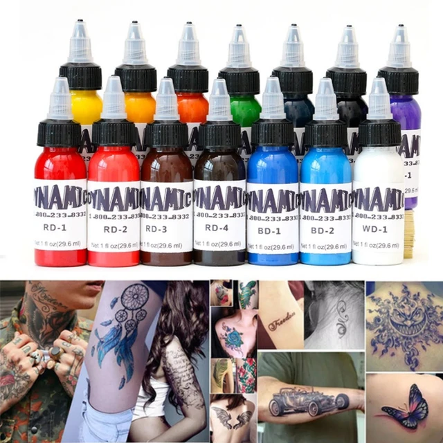 1 Bottle 60ml Tattoo Ink Black Ink Pigment Set Kits Body Arts Black  Professional Beauty Permanent Makes Up Paints 