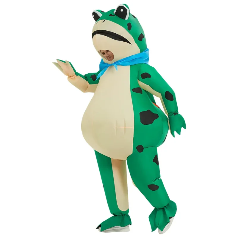 

Hot Animal Frog Inflatable Costume Suits Dress Anime Cosplay Christmas Carnival Halloween Party Costume for Adult Role Play