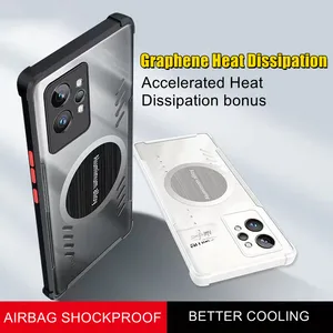 New Heat Dissipation Breathable Cooling Case For Realme GT2 Pro GT2 Neo 3 Q3S Neo 2 2T Shockproof Full Protection Soft TPU Cover