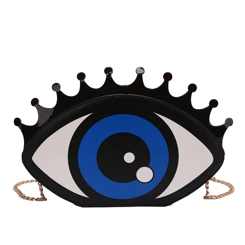 Hip-Hop Eye Bag - Trendy 2025 New Chain Crossbody Round Bag For Women, Personality-Driven