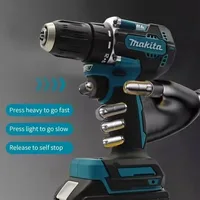 Makita Original. Perceuse-visseuse sans fil DDF487, visseuse à chocs électrique sans balais, outil électrique rechargeable 18V 2