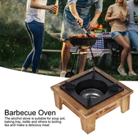Portable BBQ Grill Korean Japanese Barbecue Alcohol Oven Stove Household Furnace Kitchenware Cooking Utensil for Outdoor Picnic 4