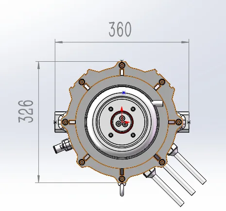 35KW 330V Permanent magnet synchronous motor car modification accessories electric motor water cooled driver