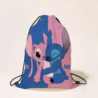 Disney Stitch Drawstring Bag Boys Girls Cartoon Drawstring Backpack Party Gifts Drawstring Bags Birthday Party Decorations 6