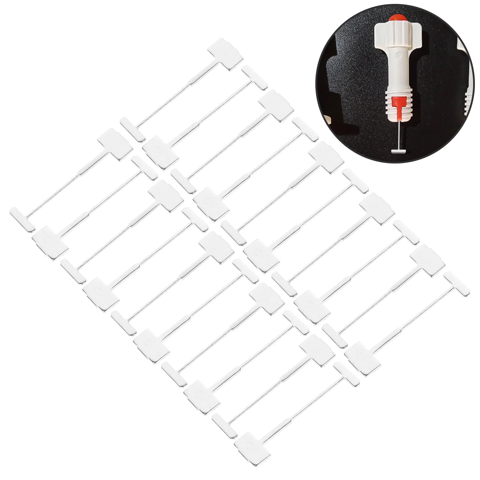 

200 Pcs Ceramic Tilesss Leveling Steel Needle Shims Floor Spacers Leveler Replaceable