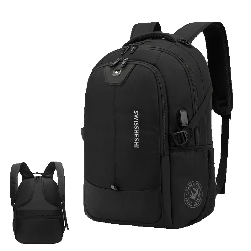 LazyZoom New Swiss Double Shoulder For Men Travel Gift Laptop Backpack Outdoor Student Hiking School Bag_voghion.com
