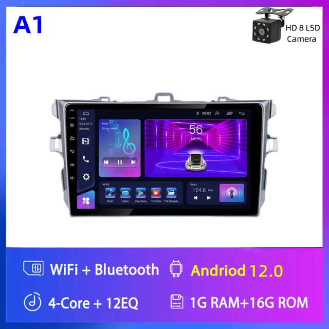 2din Android Car Radio Multimedia Video Player For Toyota Corolla E140