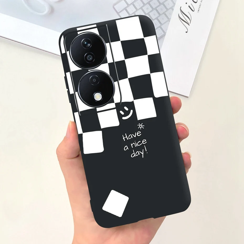 Lovely Printed Candy Color Phone Case - Soft Silicon TPU Shockproof Back Cover