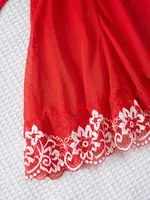 Ensemble chemise de nuit et culotte en dentelle pour femme, sous-vêtements transparents, vêtements de nuit, lingerie sexy 5