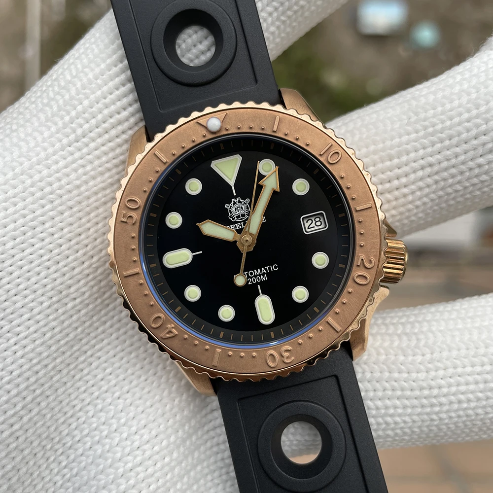 STEELDIVE SD1973S Bronze Small Abalone 20Bar Waterproof Swiss