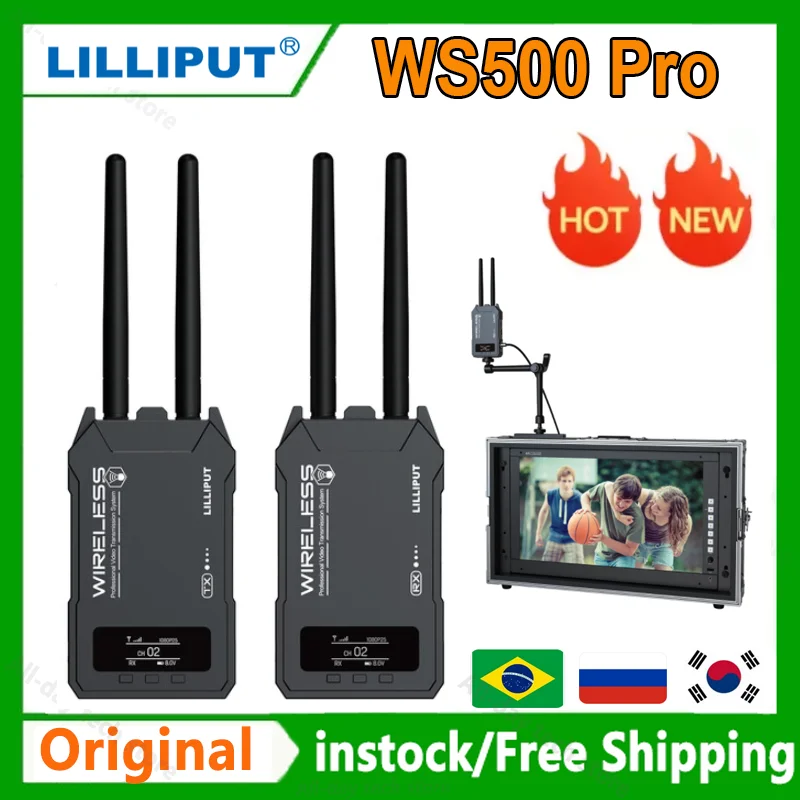 LILLIPUT WS500 Pro Wireless Transmitter SDI Video Monitoring Auto for