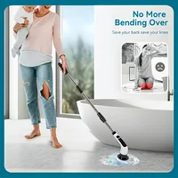 9 in 1 Multifunctional Handheld Electric Cleaning Brush With Telescopic Function, Bathroom Floor And Kitchen Cleaning Tool 4