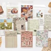 50sheets Memo Pads Material Paper Time Shop Fresh diary Scrapbooking Cards Junk Journal Background Decoration Paper Notepad 4