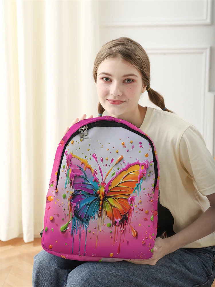 New Women's and Men's High Capacity College Backpack Trend Women's Laptop School Bag Cute Girl Travel Bag Cool