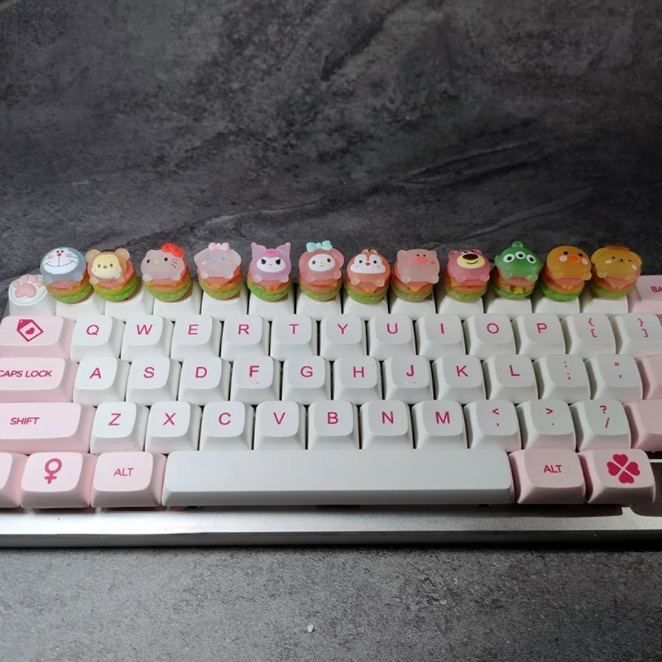 Teclas de resina Koi con retroiluminación, teclas de color rosa, azul y  rojo, 1.75u, teclas de bloqueo para Cherry Mx Switch, teclas de teclado  mecánico para juegos - AliExpress