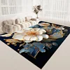 Modern Light Luxury Carpets Flower 3D Rug for Bedroom Large Floor Mat Living Room Sofa Non-slip Carpet Washable Lounge Study Rug 2