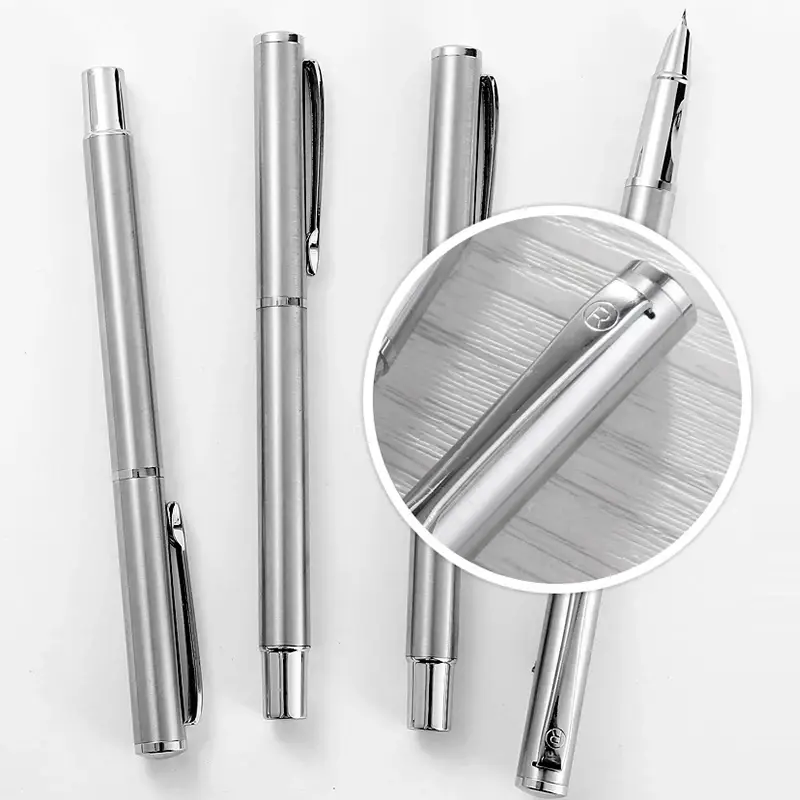 Luxury Metal Fountain Pen 0.38/0.8/1.3mm Curved Nib Student Writing Pen School Art Exercise Signature Supplies Office Stationery - Image 5