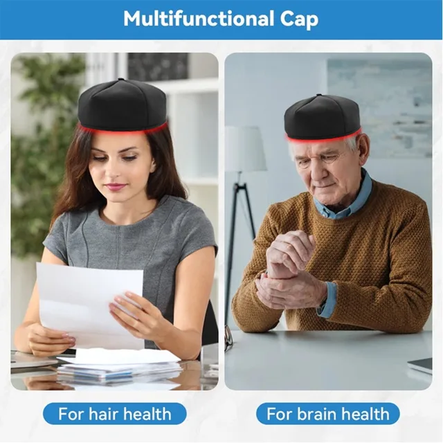 Red Light Therapy Device Hat Near Infrared LED Treatment Helmet for Hair growth Cap Prevant Loss Head relaxation Relief scalp - Image 4