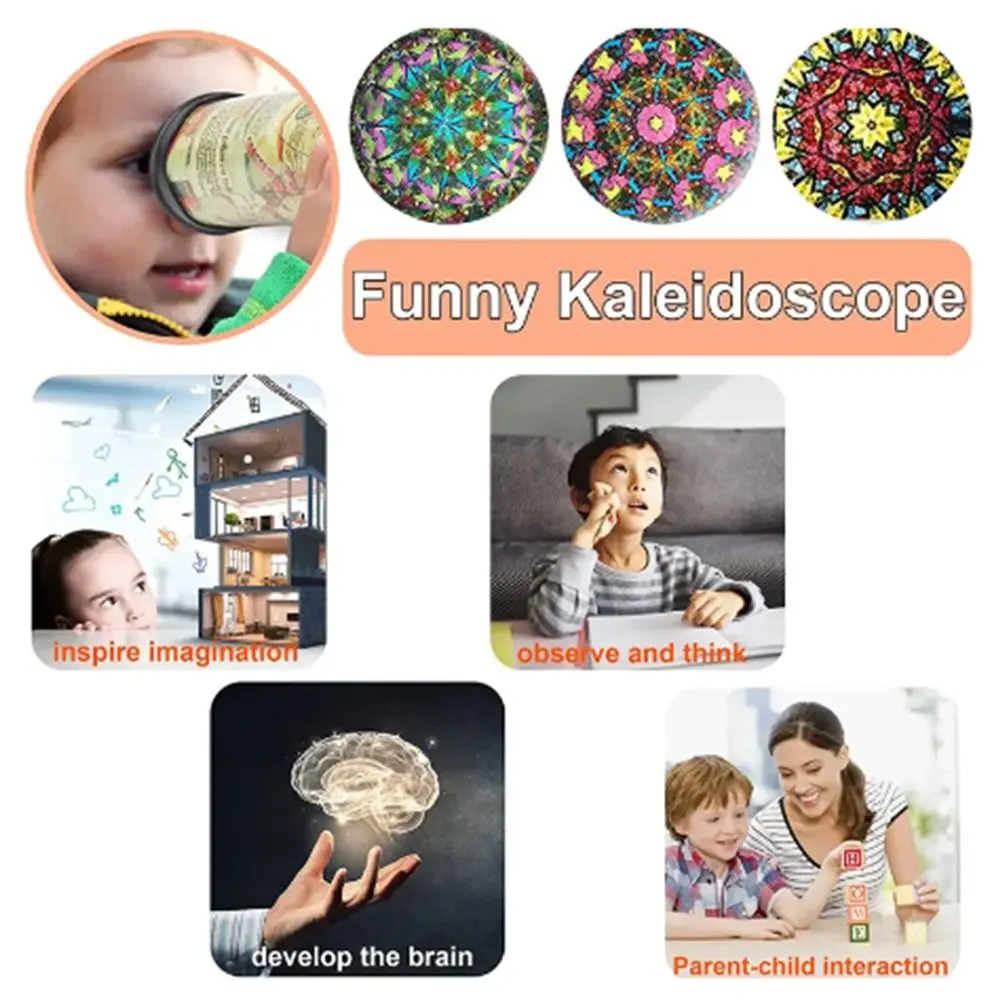 Plastic Rotation Kaleidoscope Paper 21/30/27cm Magic Changeful Kaleidoscope Adjustable Colorful Fancy Colored World Toys