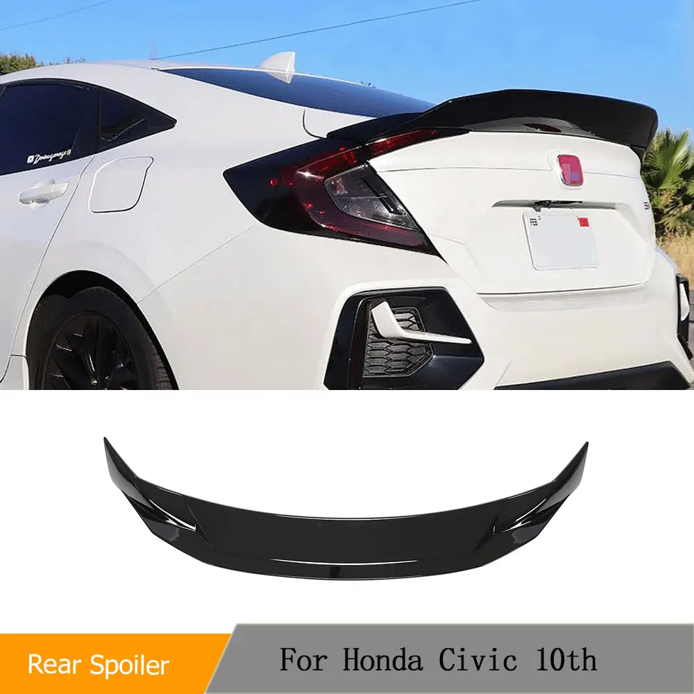 

Rear Trunk Spoiler Wing for Honda Civic Sedan 2016-2021 ABS Rear Trunk High-Kick Tail Spoiler Lip Car Accessories Glossy Black